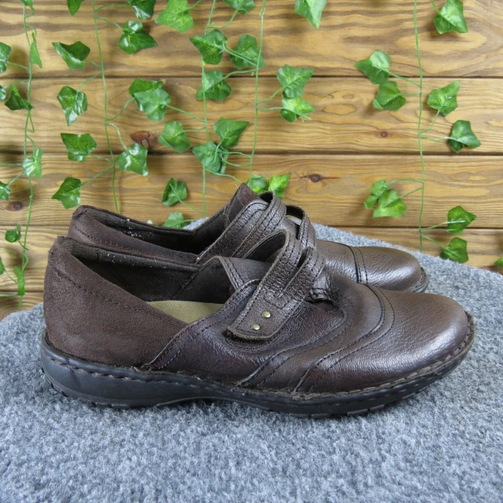 Earth Origins Women's Brown Leather Mary‎ Jane Comfort Shoes Size 6